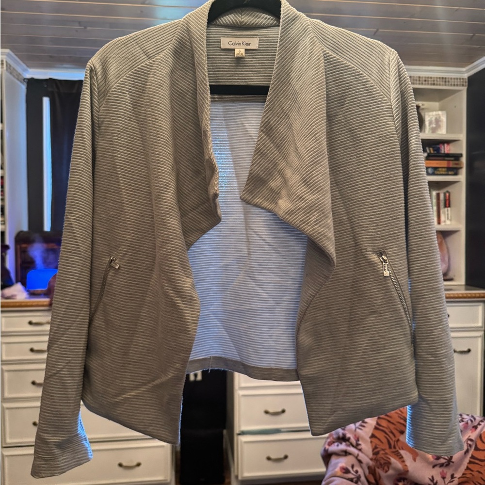 Calvin Klein Light Gray Women's Blazer